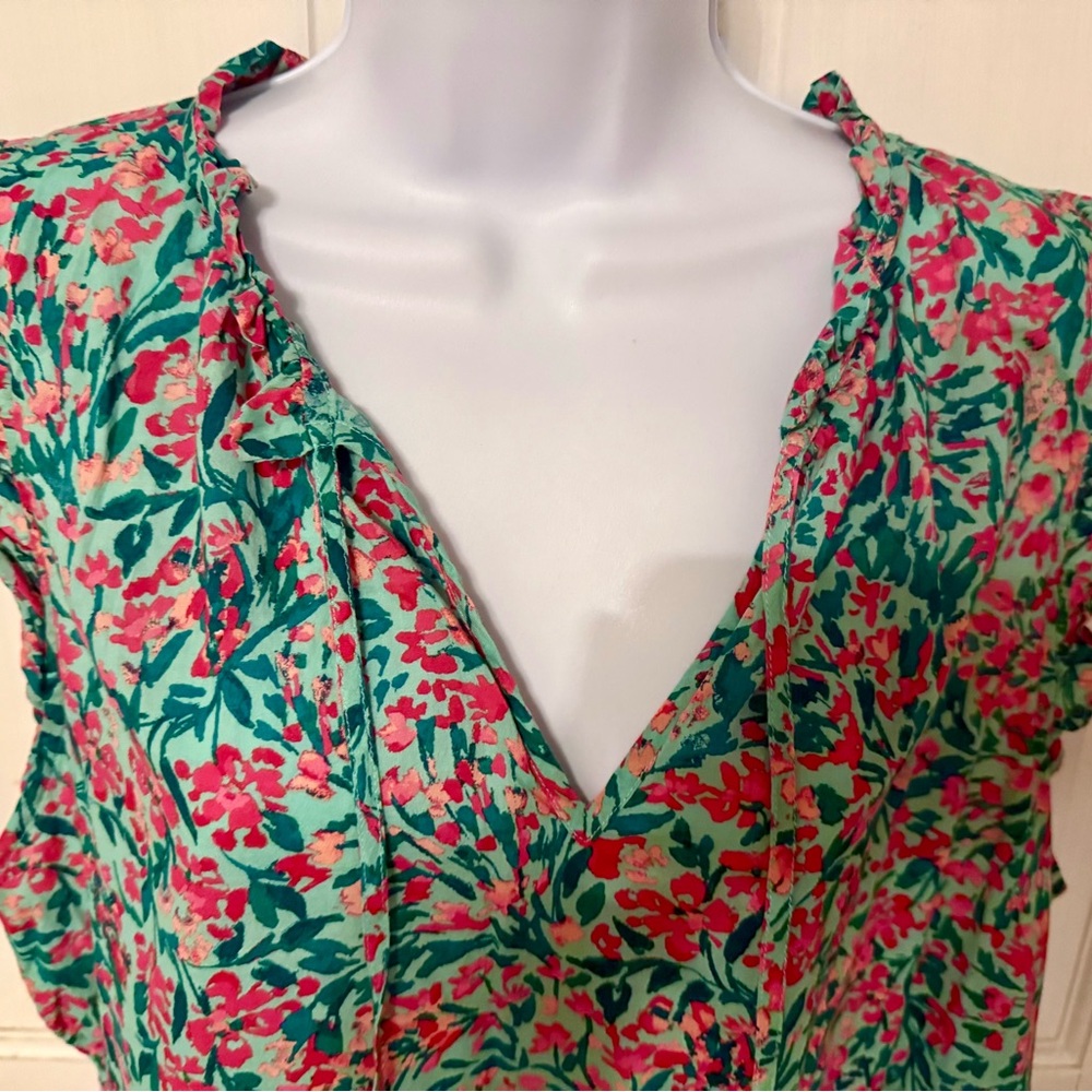 J. Crew Multicolor Floral Cover Up Dress - Picture 4 of 5
